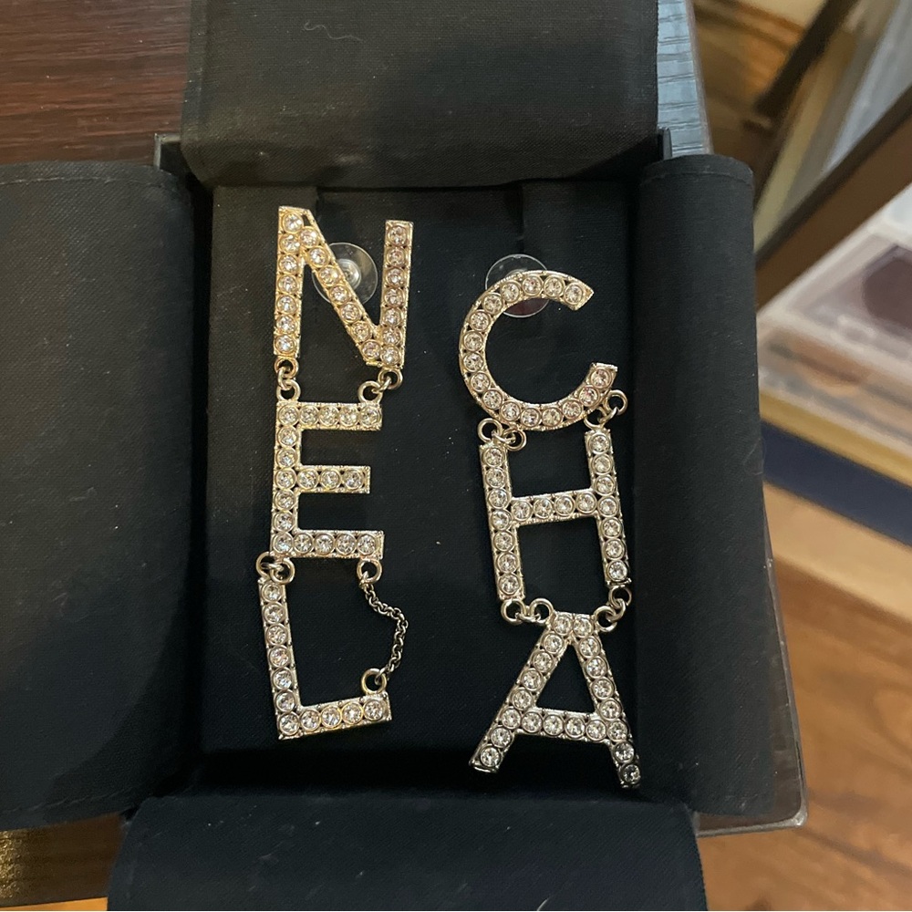Chanel Cha Nel Earrings